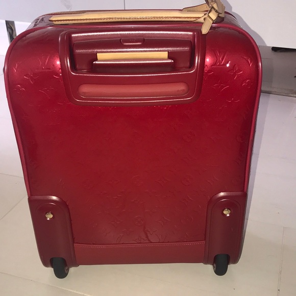 Red Louis Vuitton Rolling Carry on Luggage - Picture 5 of 8
